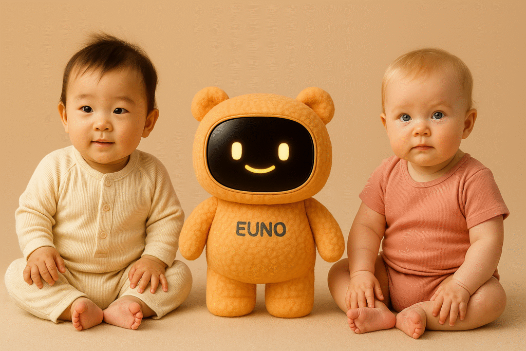 Robot euno avec bébés