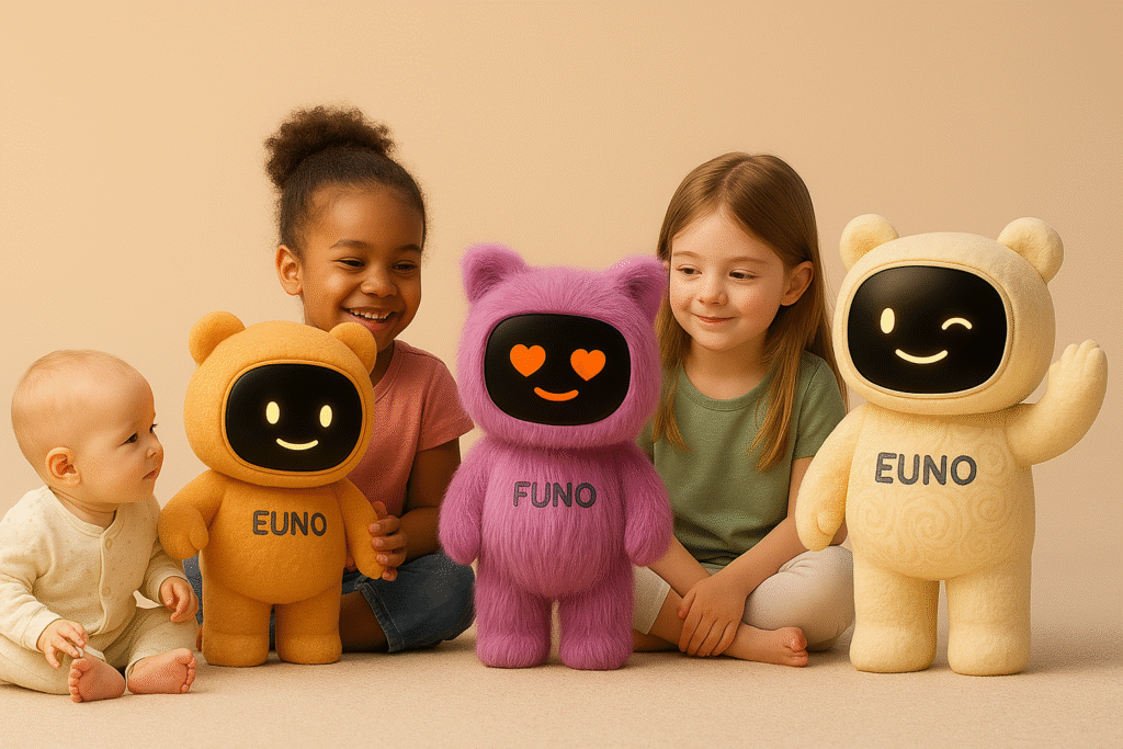 Robot euno avec enfants